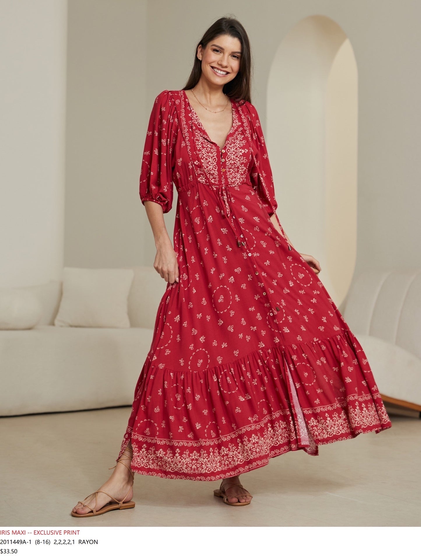 Evelyn Print Maxi