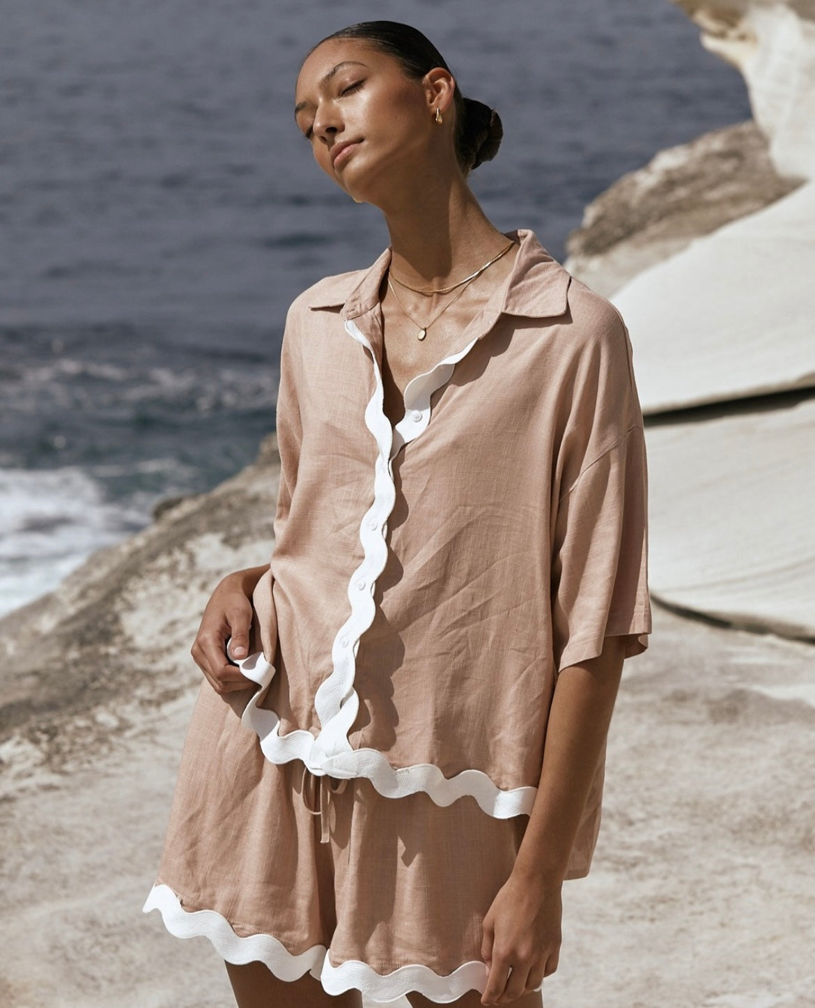 YH & CO | Ric Rac Short & Shirt Set