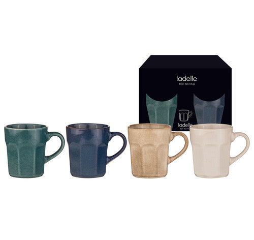Elan Mugs Set/4 | Assorted