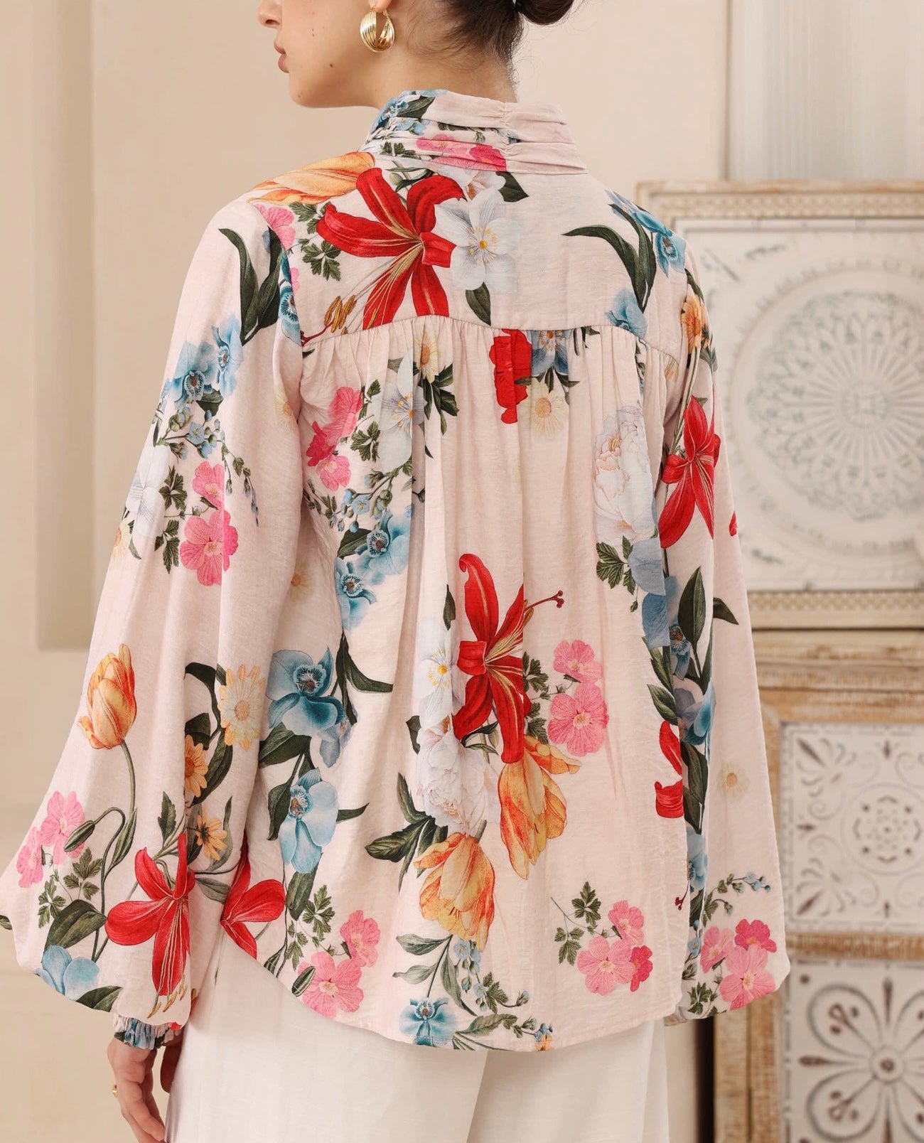 Iris Maxi | Stacey Floral Shirt