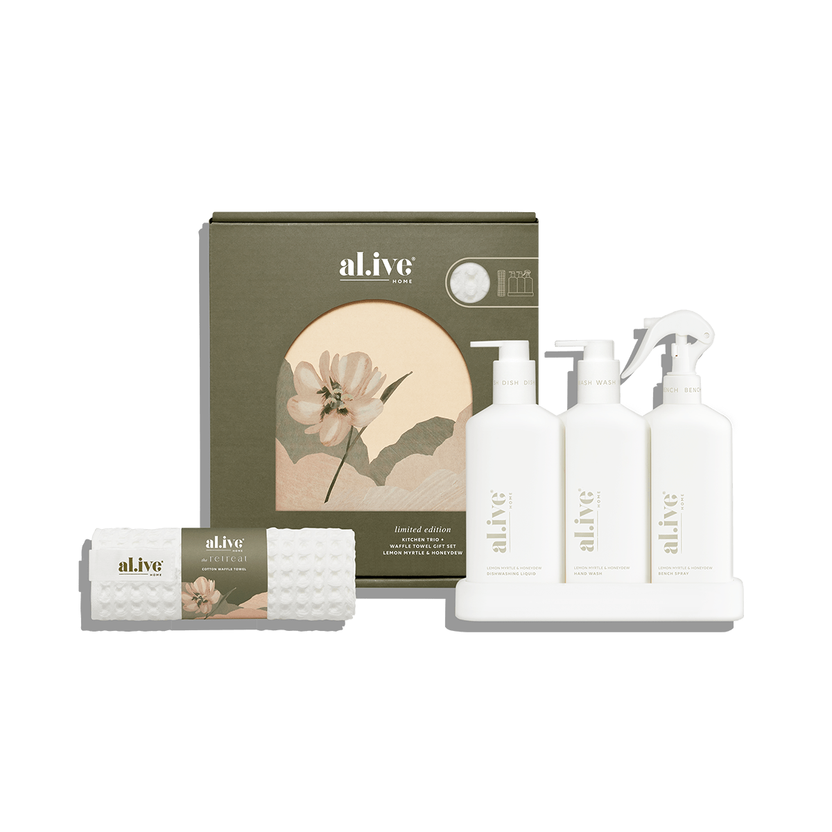 al.ive body | The Retreat Kitchen Trio Lemon Myrtle & Honeydew