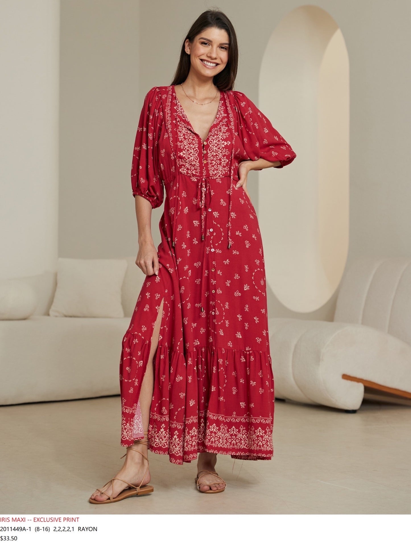 Evelyn Print Maxi
