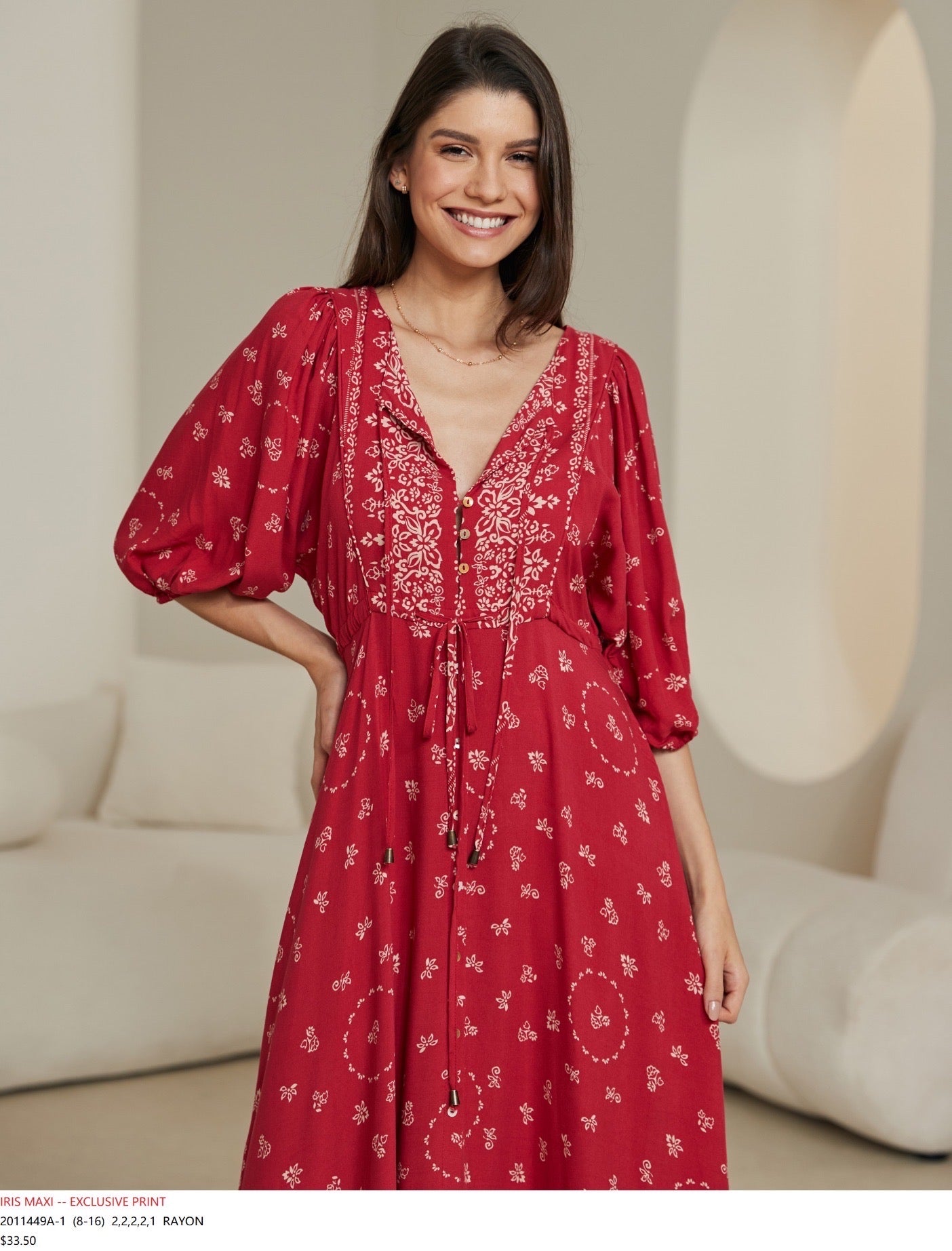 Evelyn Print Maxi