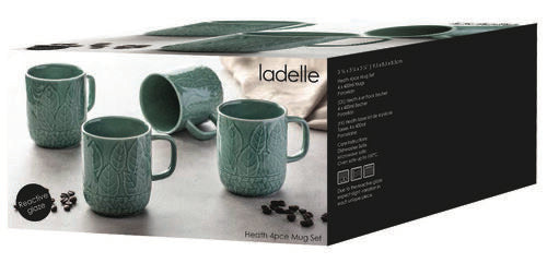 Heath Jade Mug Set/4