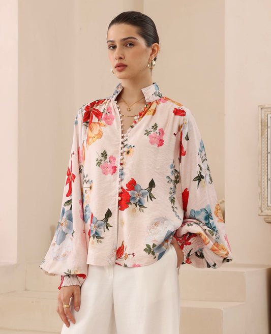 Iris Maxi | Stacey Floral Shirt
