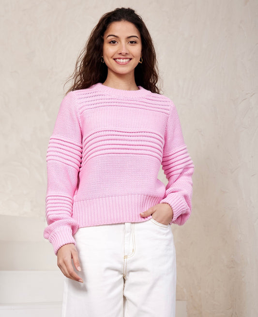 Iris Maxi Knit Jumper | Pink