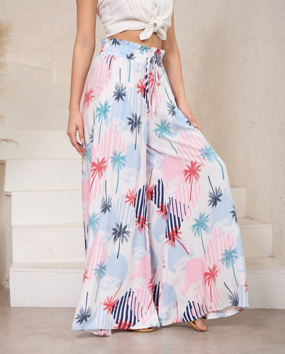Palm Print Culottes