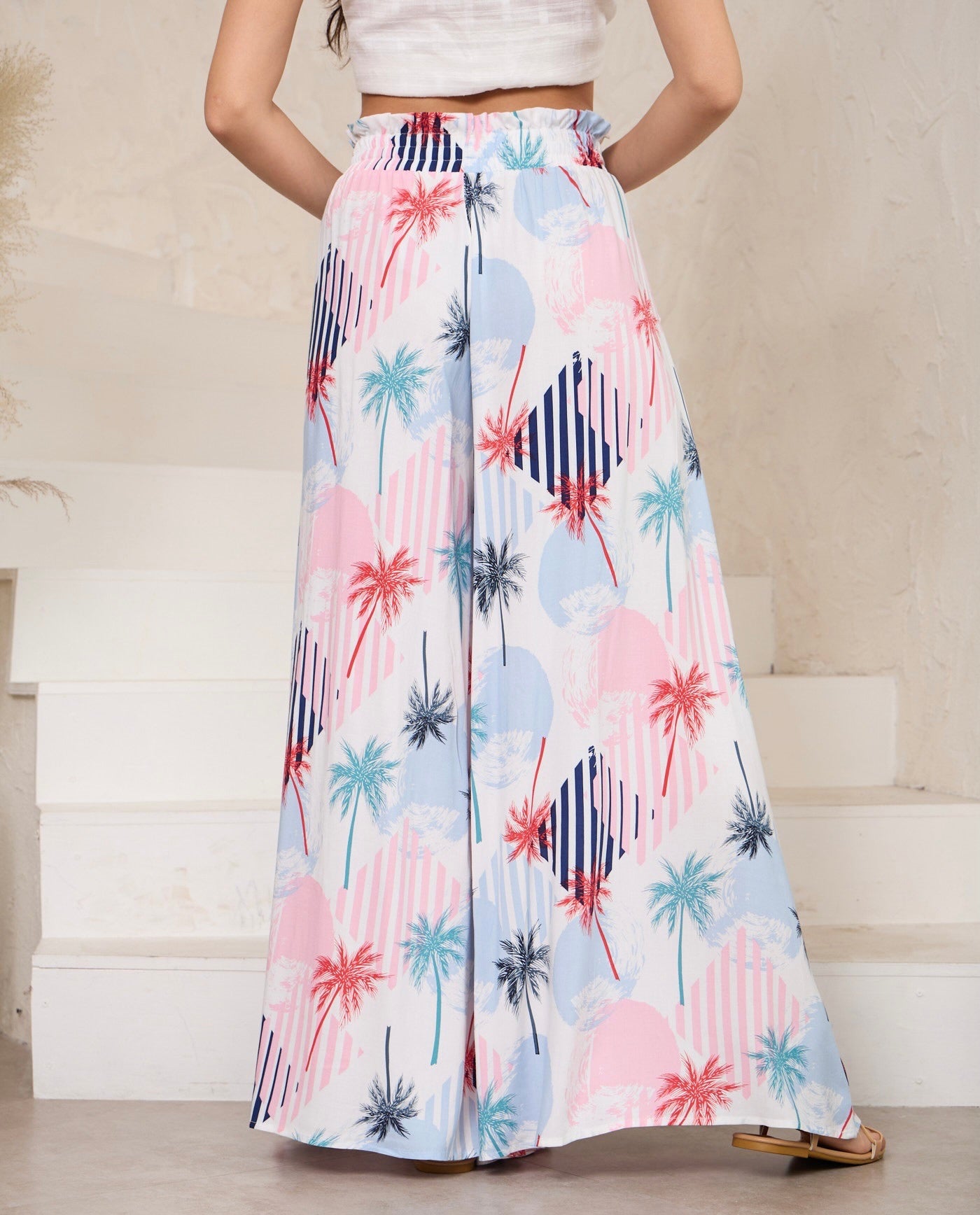 Palm Print Culottes