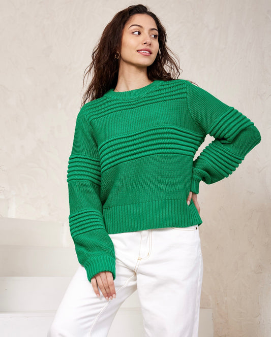 Iris Maxi Knit Jumper | Green