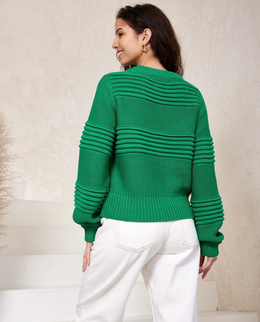 Iris Maxi Knit Jumper | Green