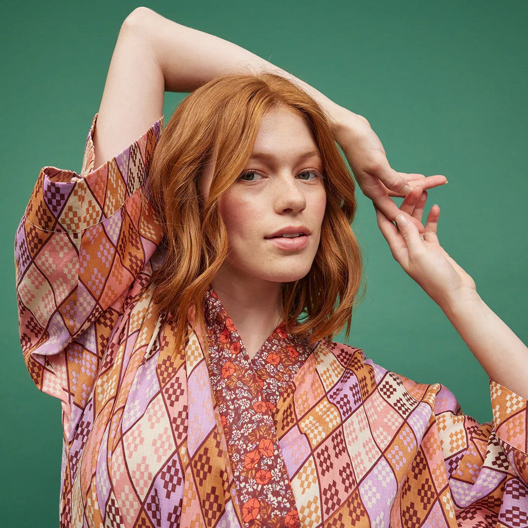 Sage and Clare Cotton Bath Robe | Viola