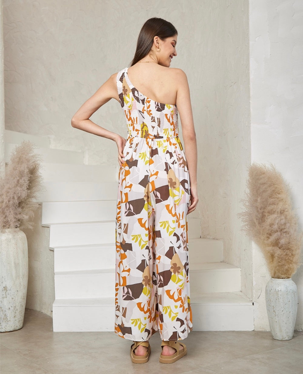 Iris Maxi | Megan One Shoulder Jumpsuit
