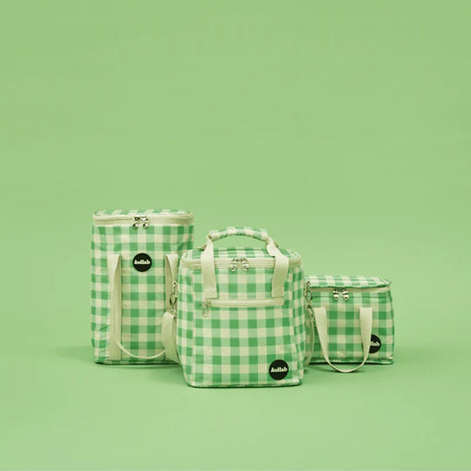 Mini Cooler Bag | Kelly Green Check