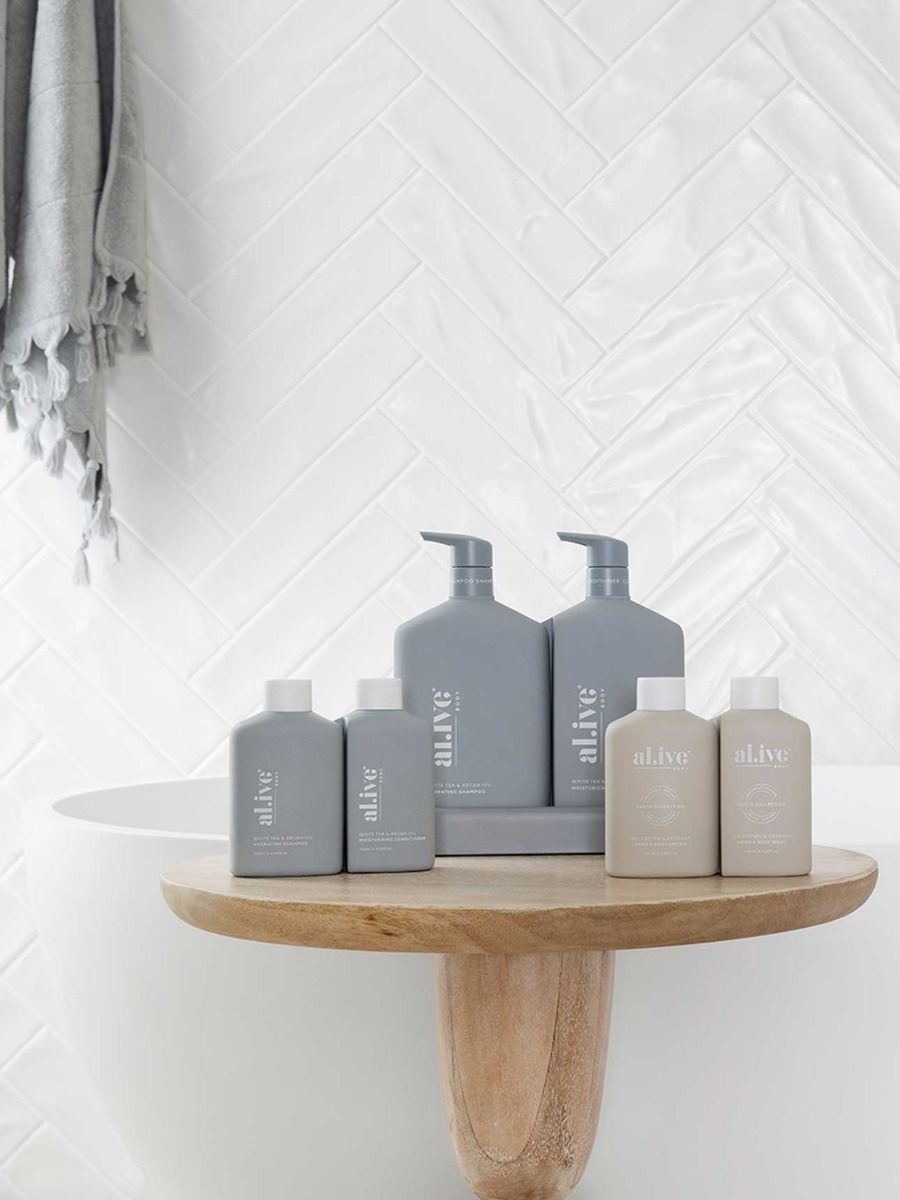 al.ive body | Shampoo & Conditioner Duo | White Tea & Argan Oil