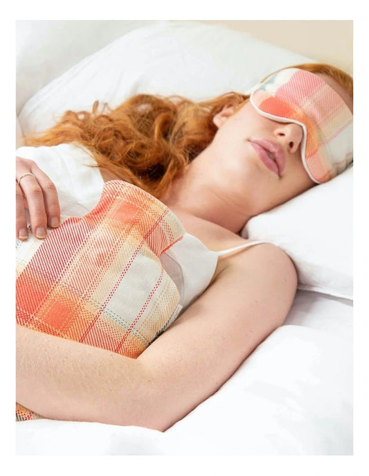 Flannel Check Hot Water Bottle