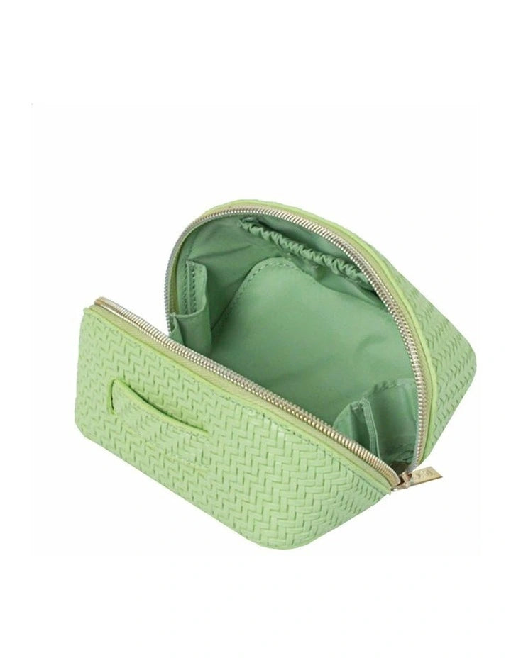 Herringbone Beauty Bag | Pistachio