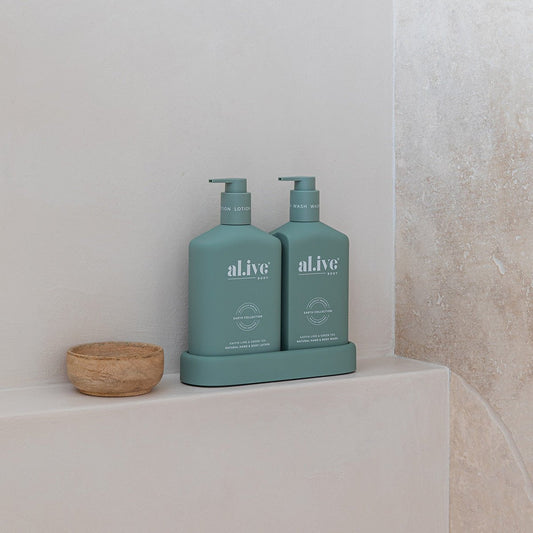 al.ive body | Wash & Lotion Duo - Kaffir Lime & Green Tea