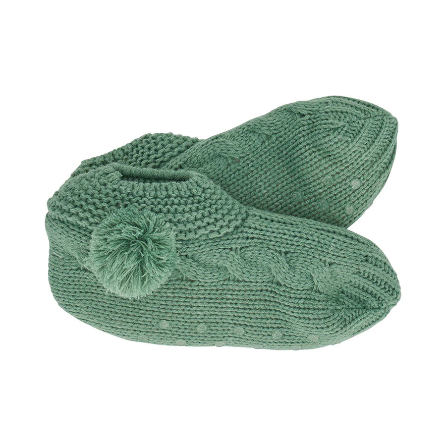 Slouchy Slippers | Sage