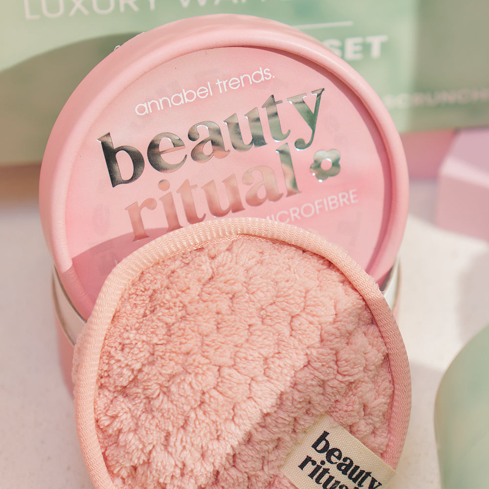 Waffle Microfibre Cleansing Pads | Sage set/4