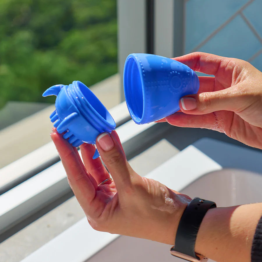 Silicone Bath Toy Brush | Rocket & Squid