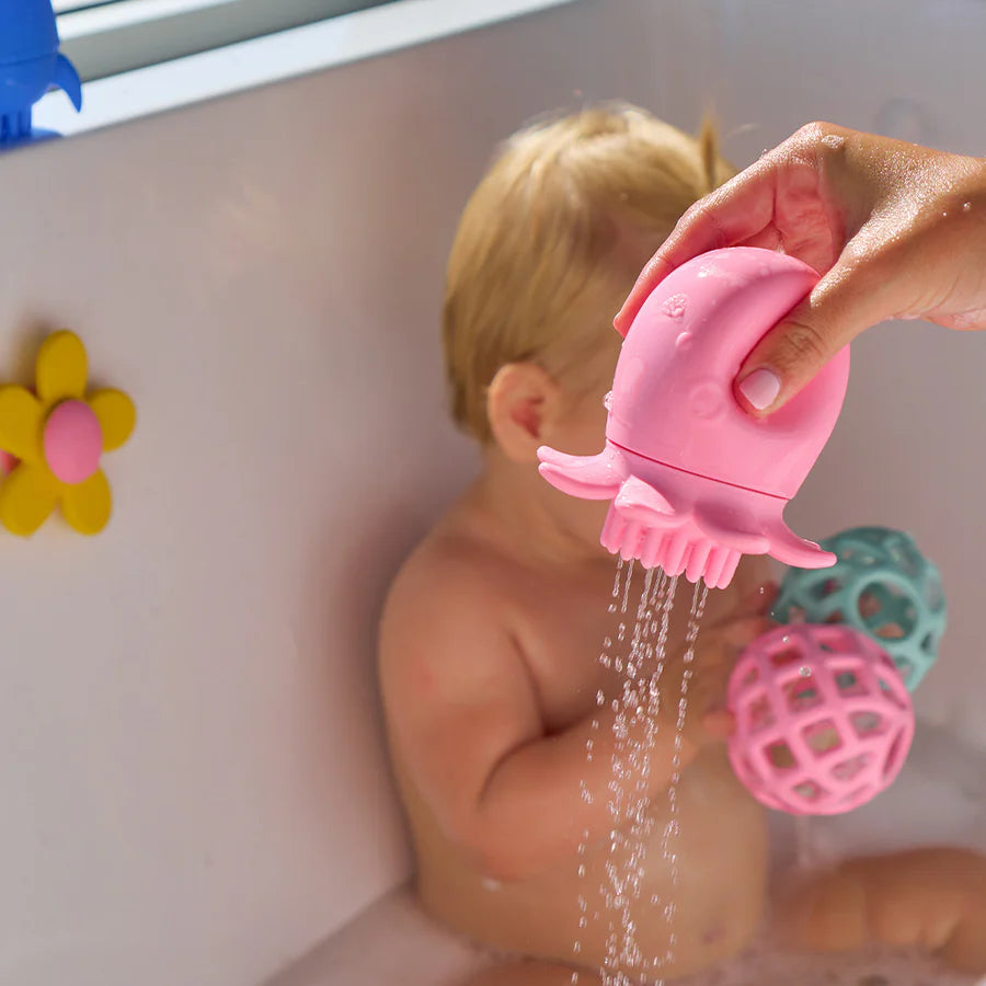 Silicone Bath Toy Brush | Octopus & Lion