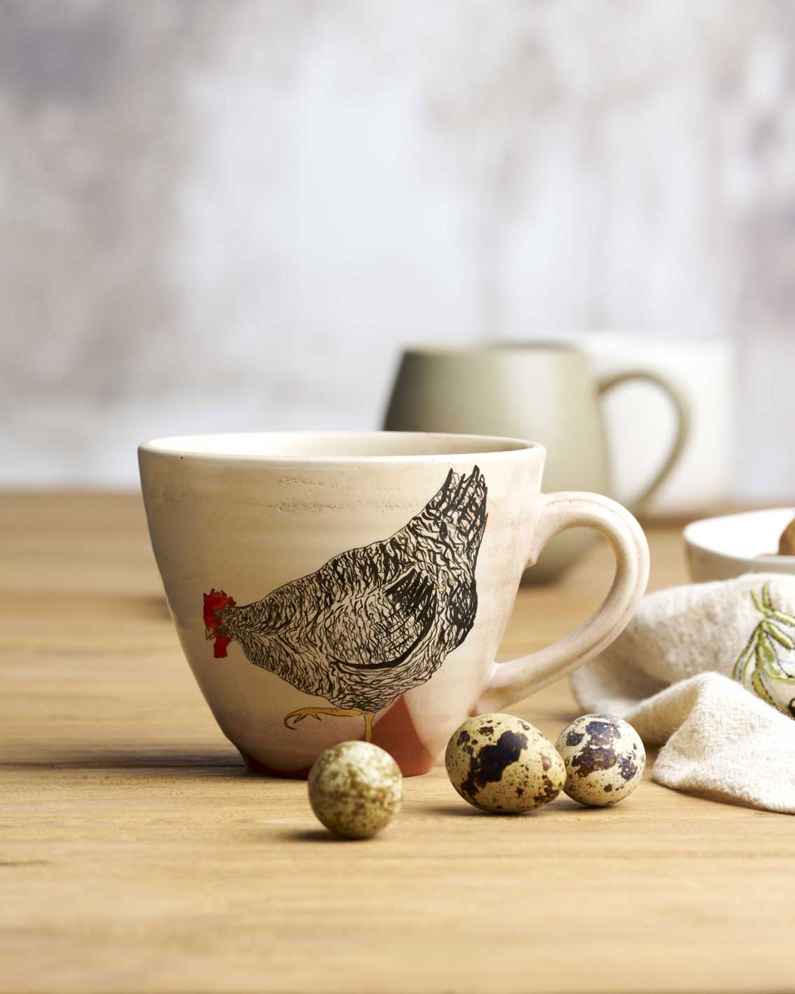 Robert Gordon Oversized Mug | Mabel RGA x Emogens Chickens