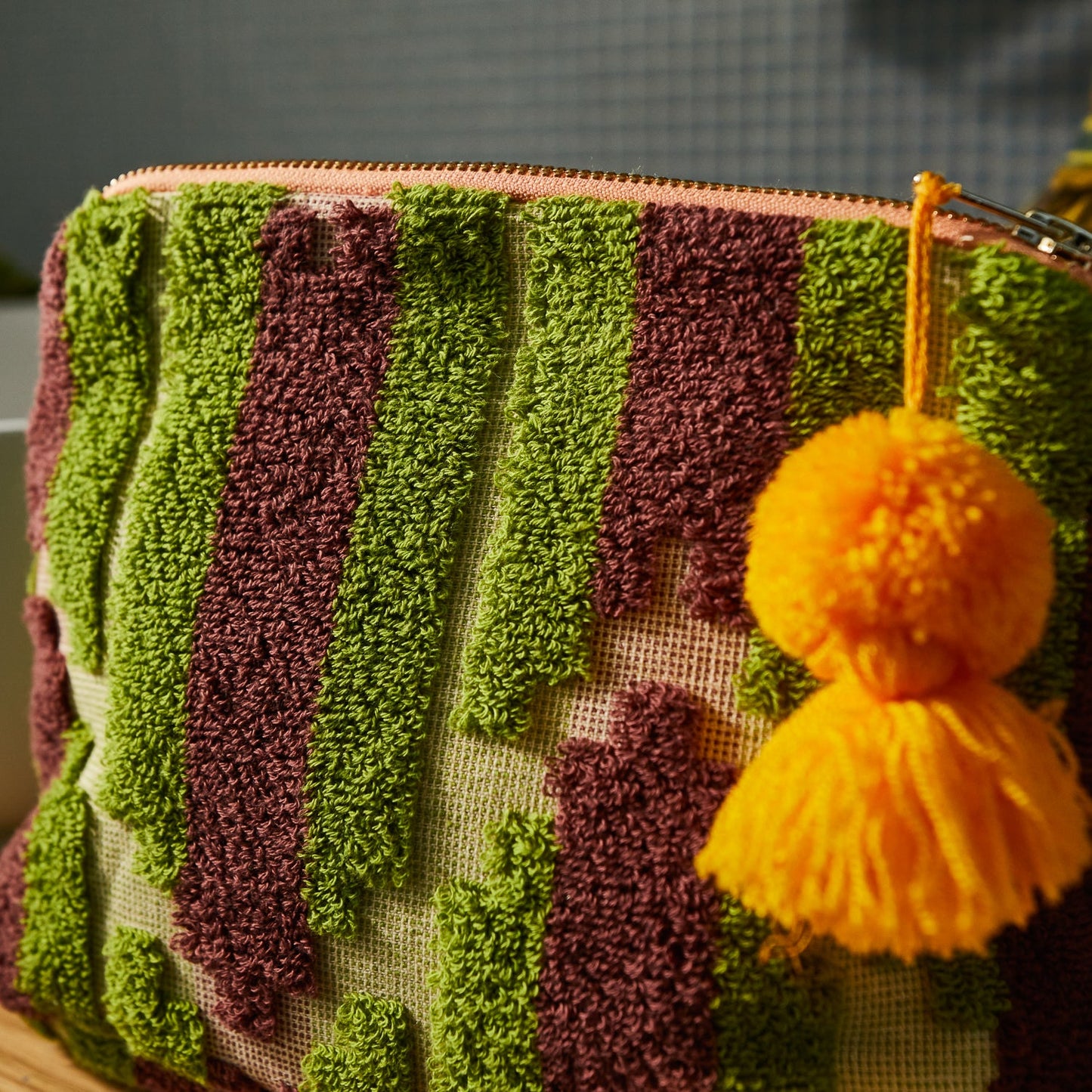 Nisha Terry Pouch | Palm Extra Large
