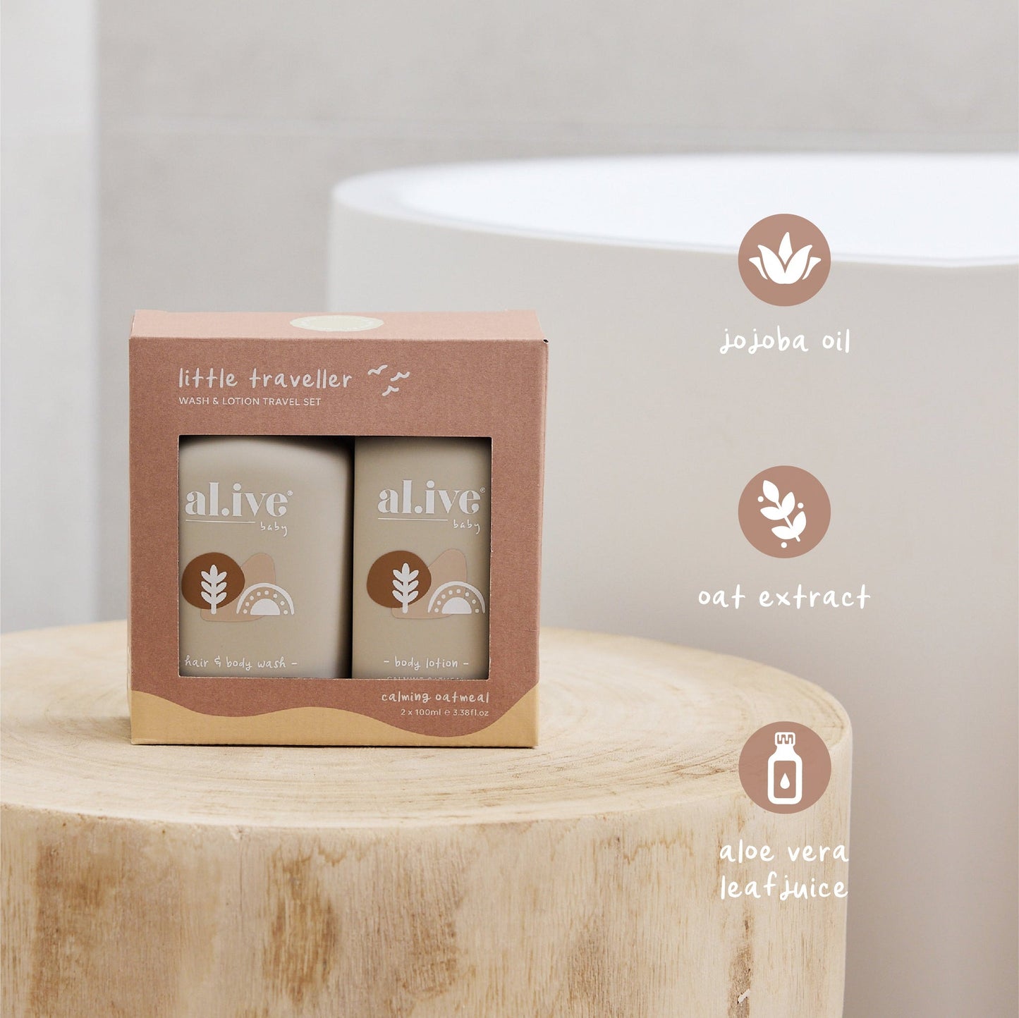 al.ive body | Little Traveller Wash & Lotion Travel Set