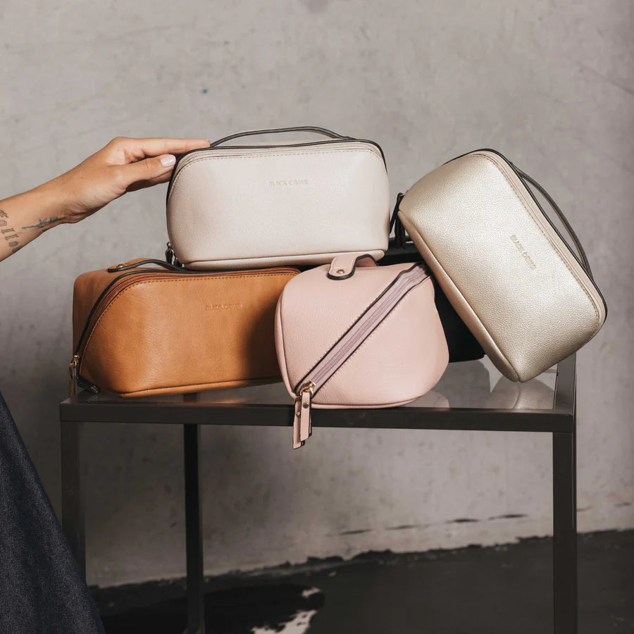 Coco Makeup Bag | Gold