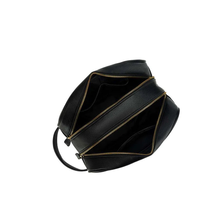 Hugo Wash Bag | Black & Orange