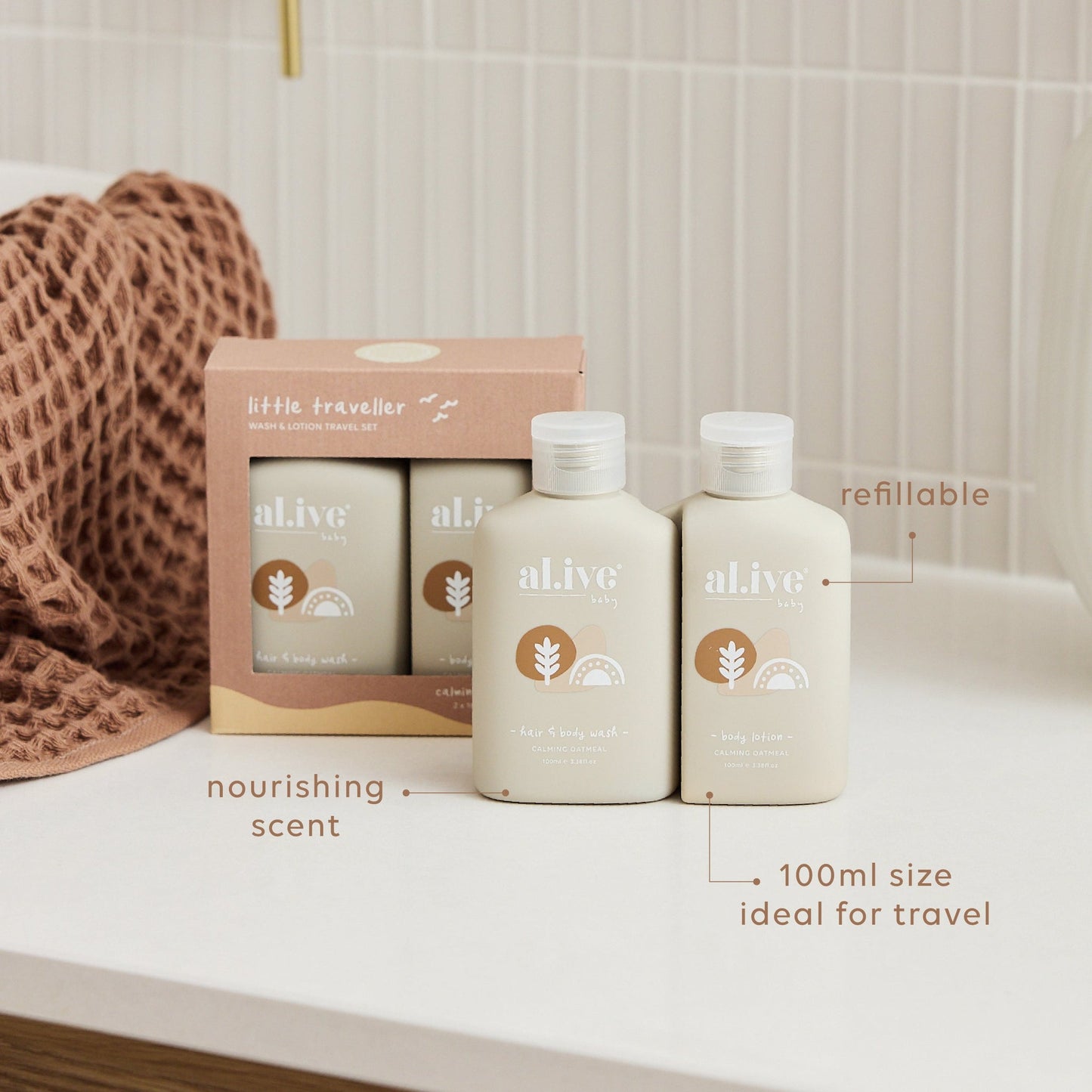 al.ive body | Little Traveller Wash & Lotion Travel Set