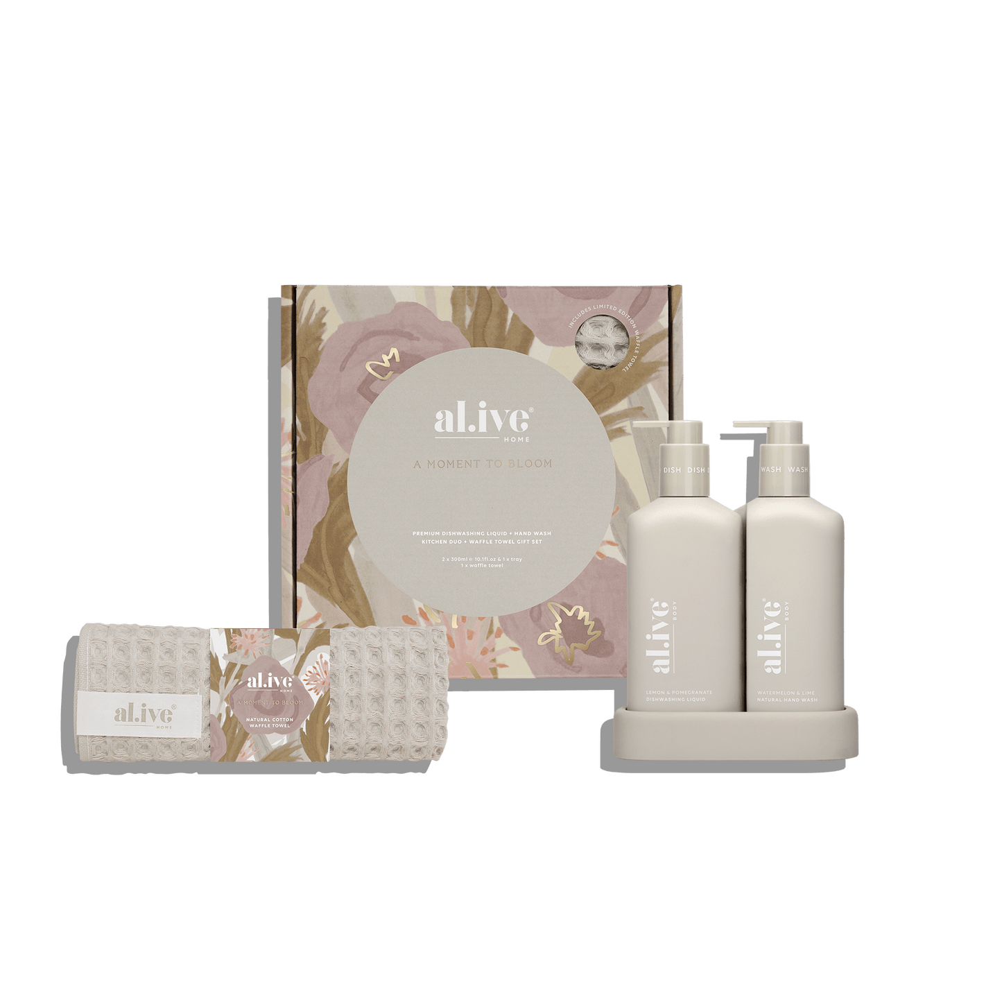 al.ive body | Dish Wash Liquid & Hand Wash Duo | Rasberry Blossom & Juniper | A Moment To Bloom
