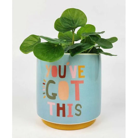 Funky Quote Planter Blue | You’ve Got This