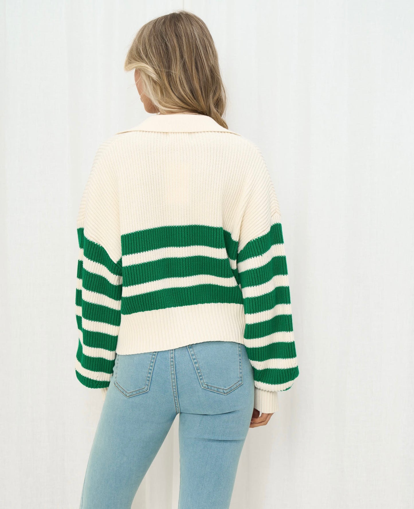 Iris Maxi | Tina Knit | White/Green