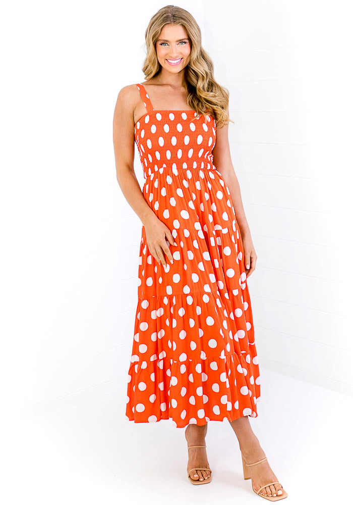 Cecile Maxi Dress | Burnt Orange