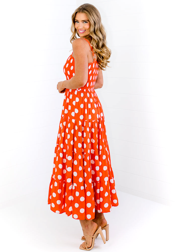 Cecile Maxi Dress | Burnt Orange