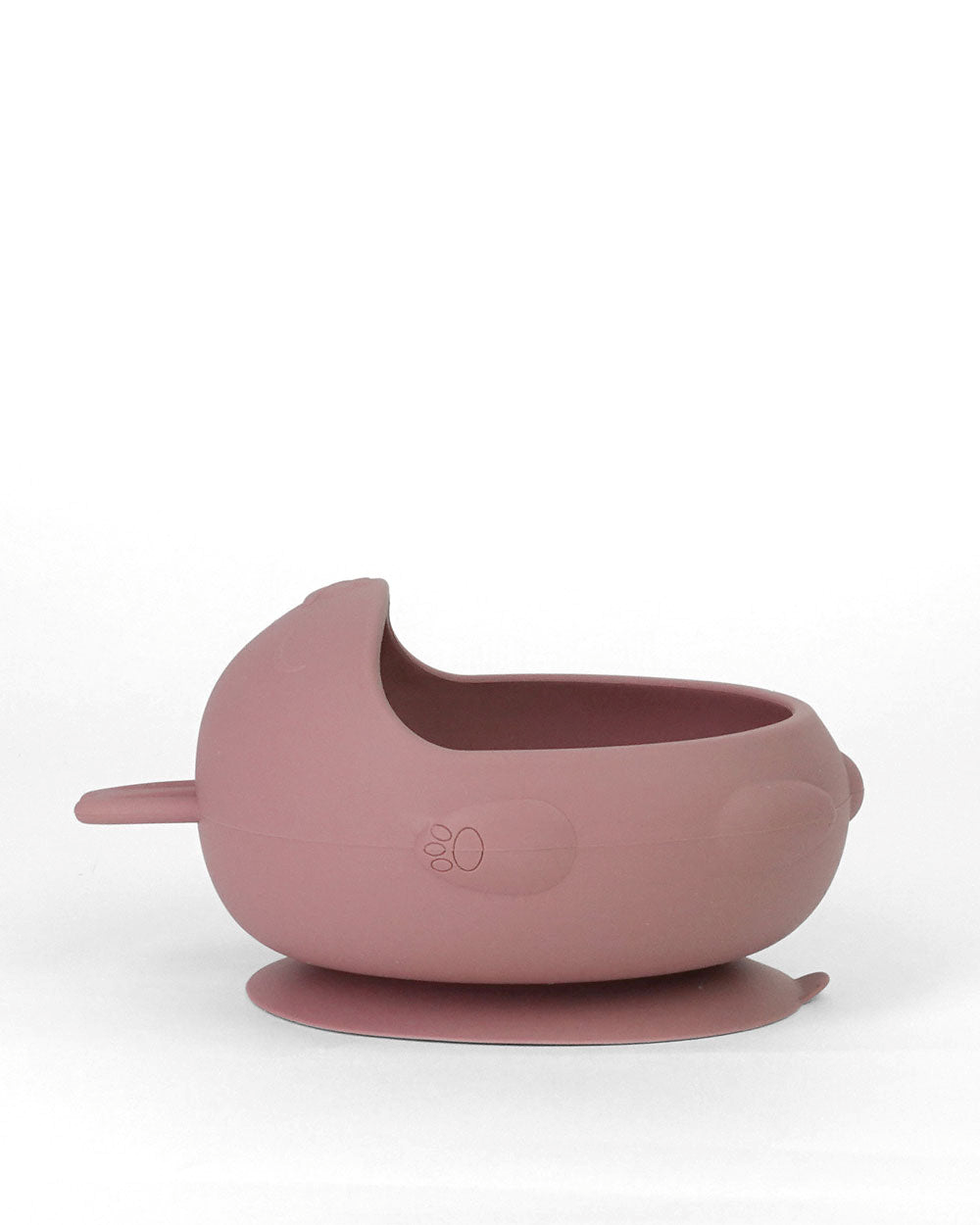 Bunny Silicone Suction Bowl w/ Cutlery | Raspberry