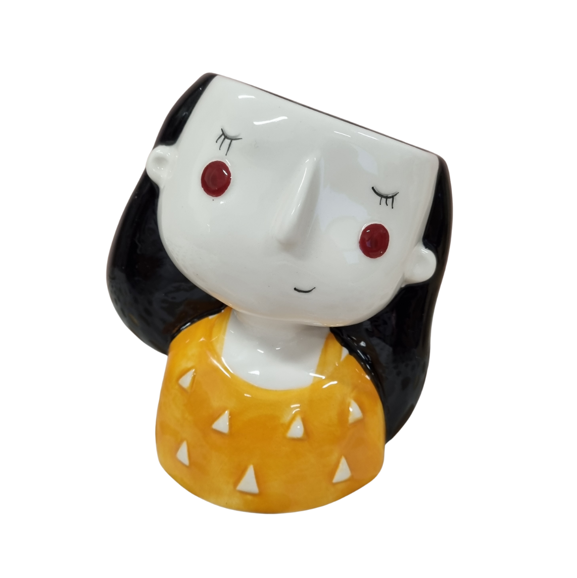 Lady Yellow Vase/Planter