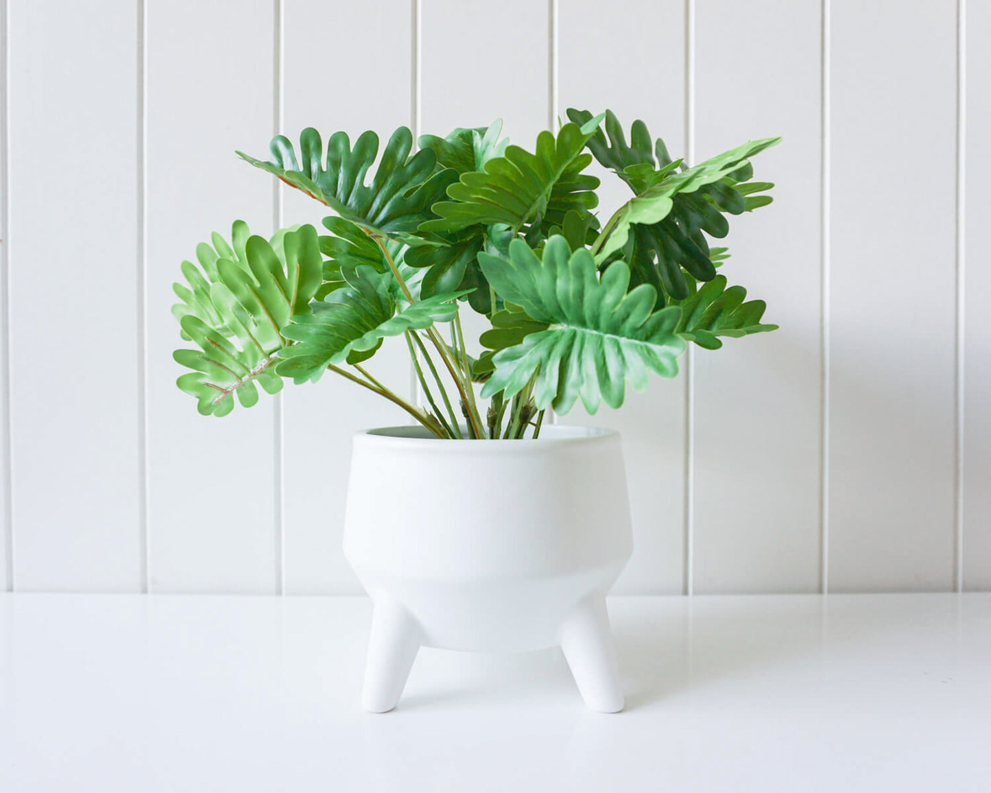 Cauldron Planter in White