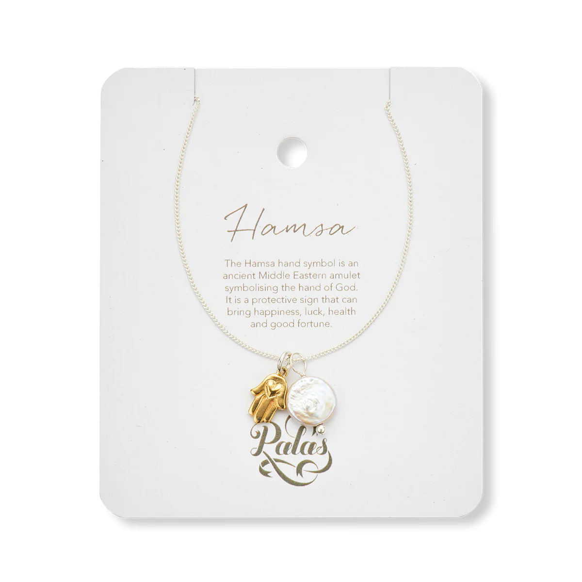 Pearl Amulet Necklace | Harmsa