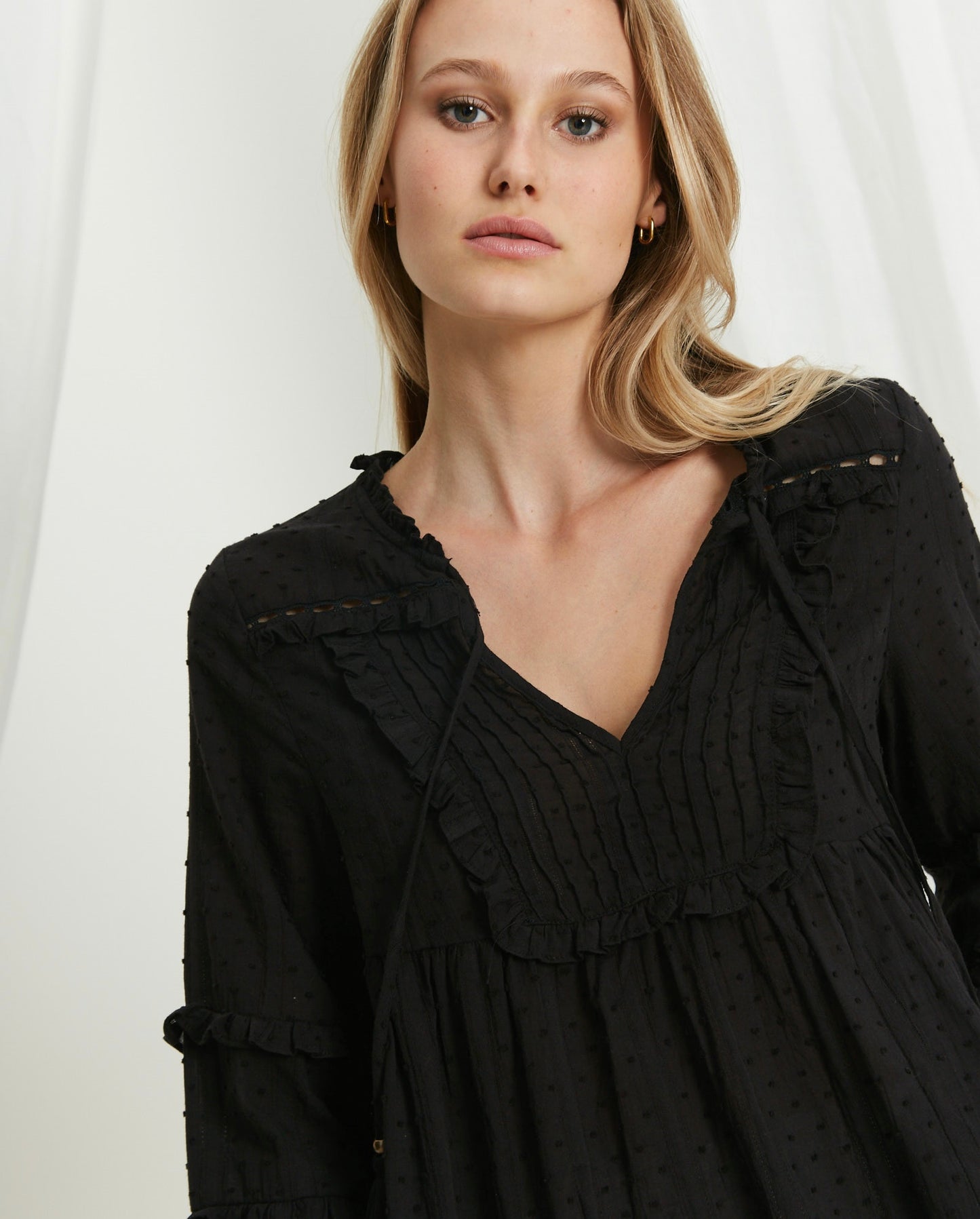 Iris Maxi | Nola Shirt in Black