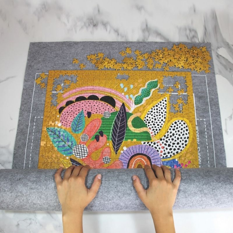 Jigsaw Felt Roll Up Storage Mat