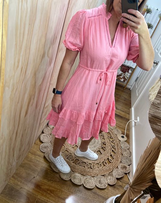 Renae Midi Dress | Pink