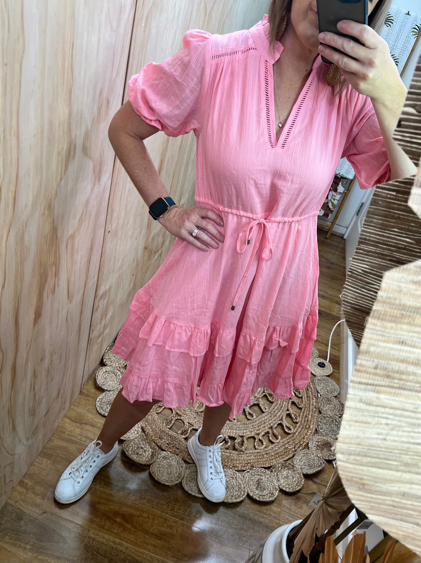 Renae Midi Dress | Pink