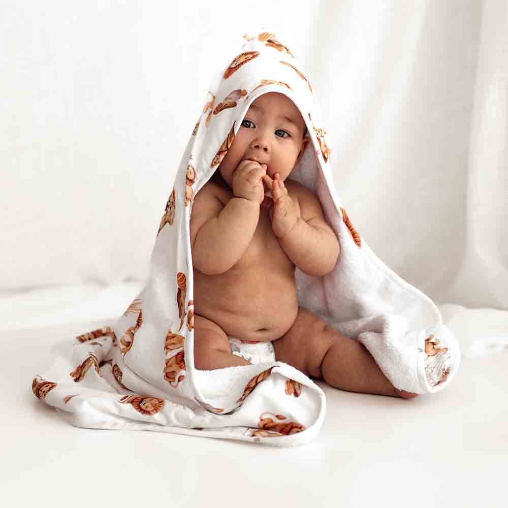 Lion Organic Hooded Towel