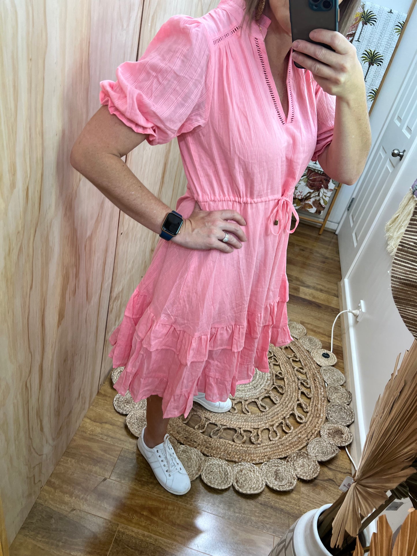 Renae Midi Dress | Pink