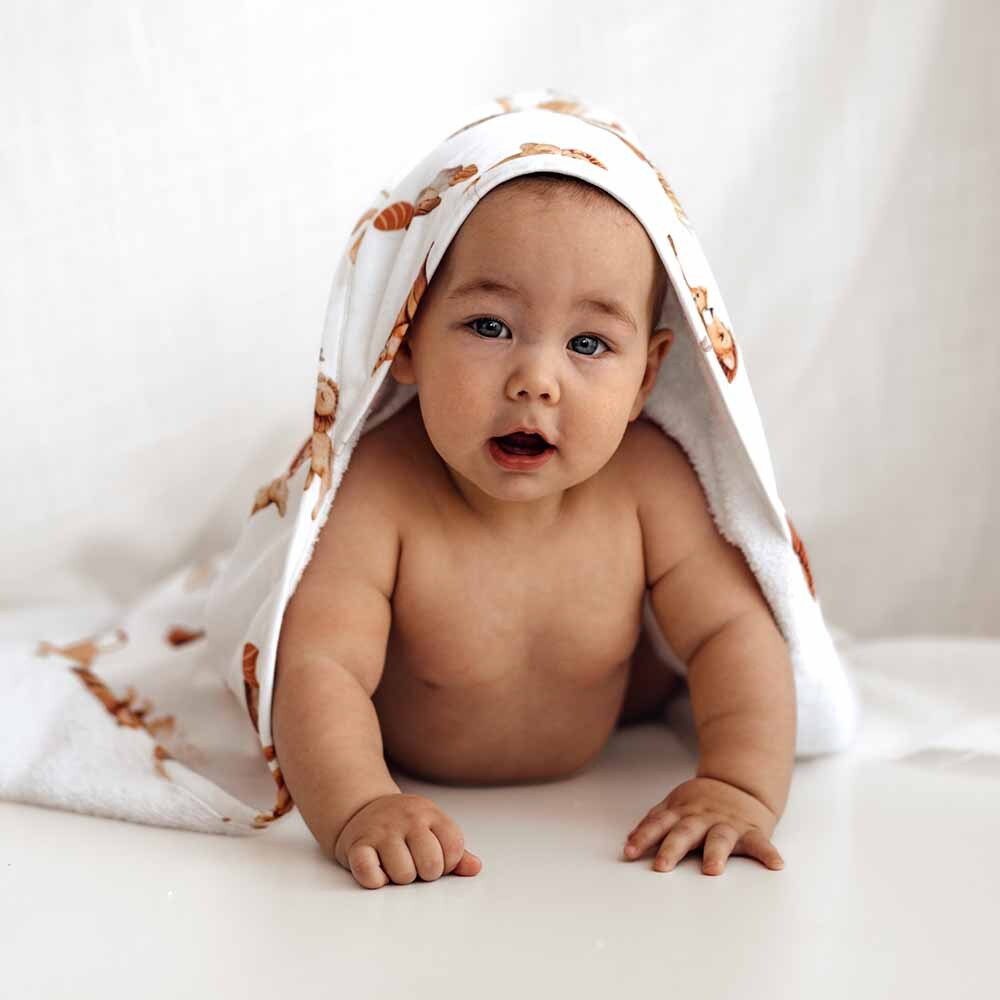Lion Organic Hooded Towel