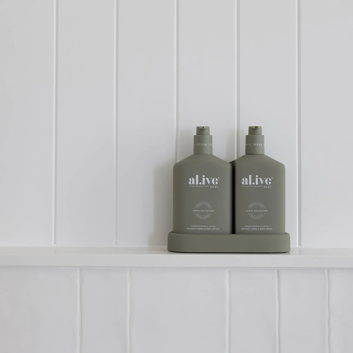 al.ive body | Wash & Lotion Duo - Green Pepper & Lotus