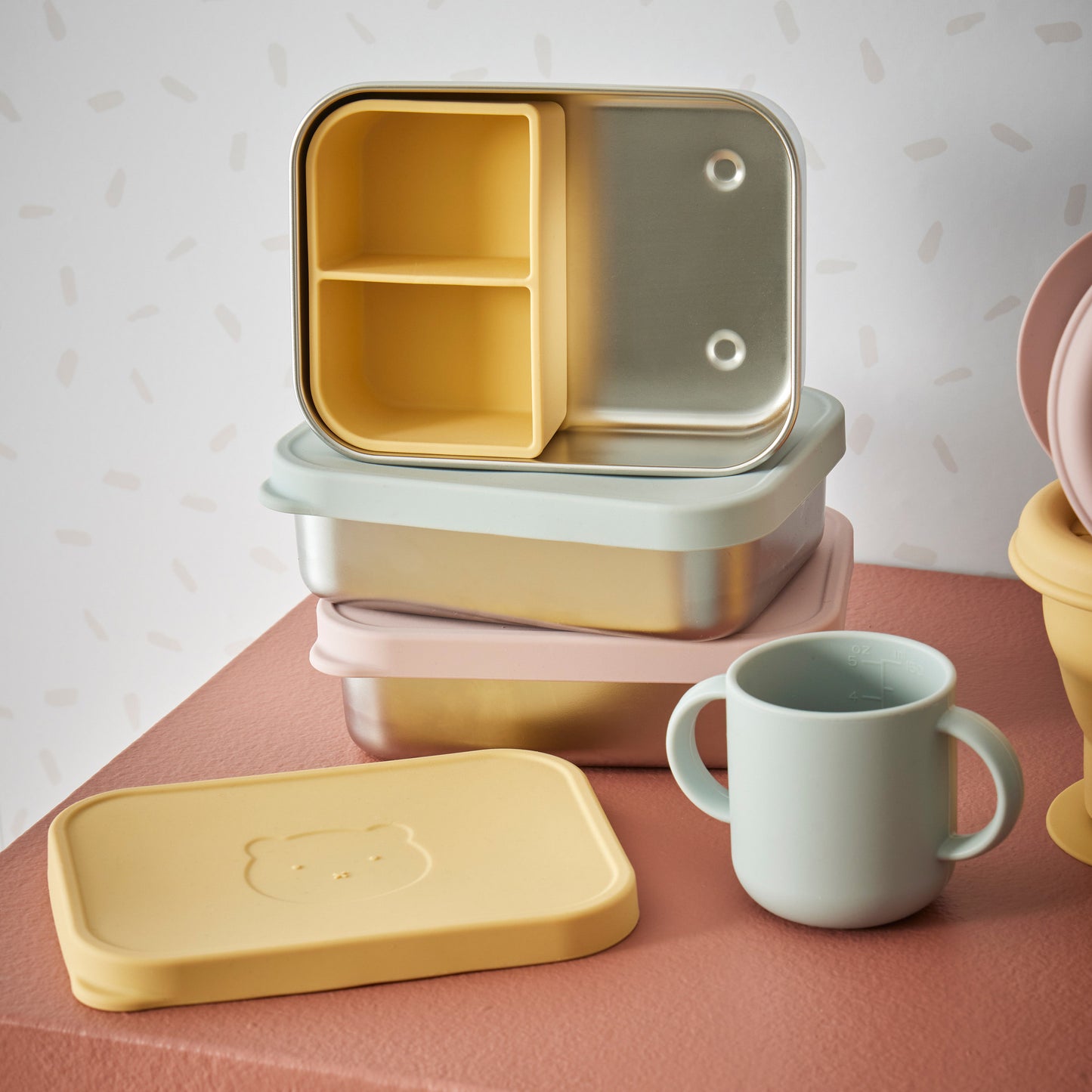 Rune Bento Box with Silicone Lid | Musk