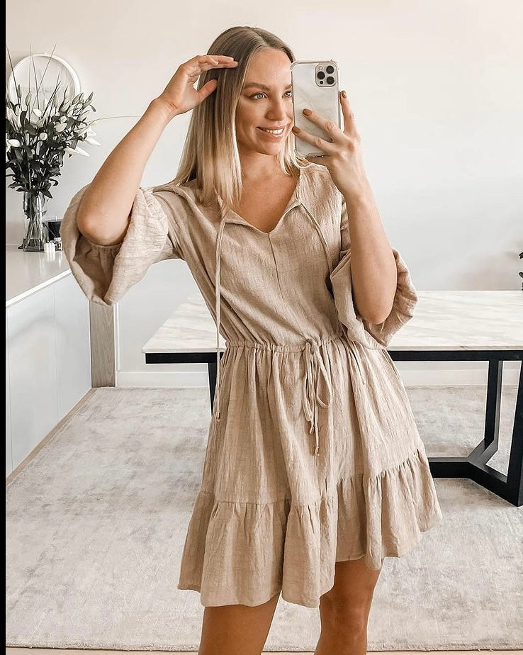 Ebby and online i linen dress